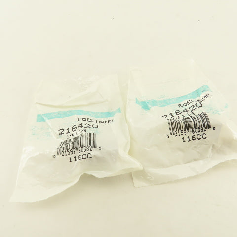 Edelmann 216420 Brass 1/8 Male x 1/4 Female Adapter Street Elbow Lot of 2
