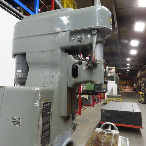 Moore Special Tool Model No. 2 440V 2 Speed Jig Borer Machine 10" x 19" Table