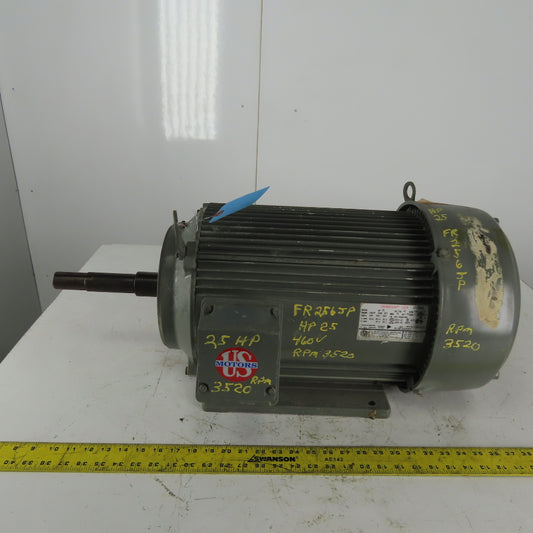 US Motors Unimount 25HP Electric Motor 3520RPM 208-230/460V 3Ph 256JP Frame