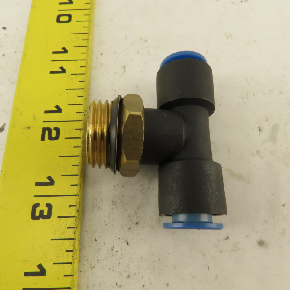 1/2NPT x 10mm x 10mm Tube Push To Connect Branch Tee Lot Of 4