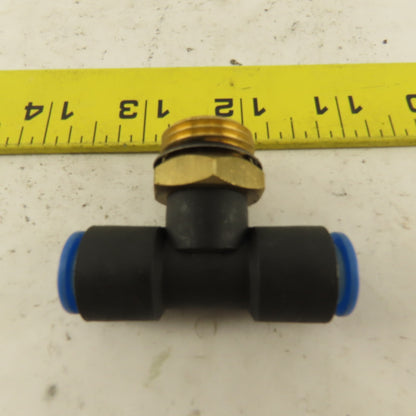 1/2NPT x 10mm x 10mm Tube Push To Connect Branch Tee Lot Of 4