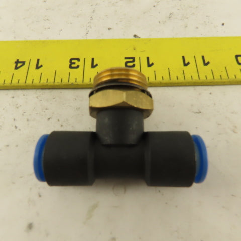 1/2NPT x 10mm x 10mm Tube Push To Connect Branch Tee Lot Of 4
