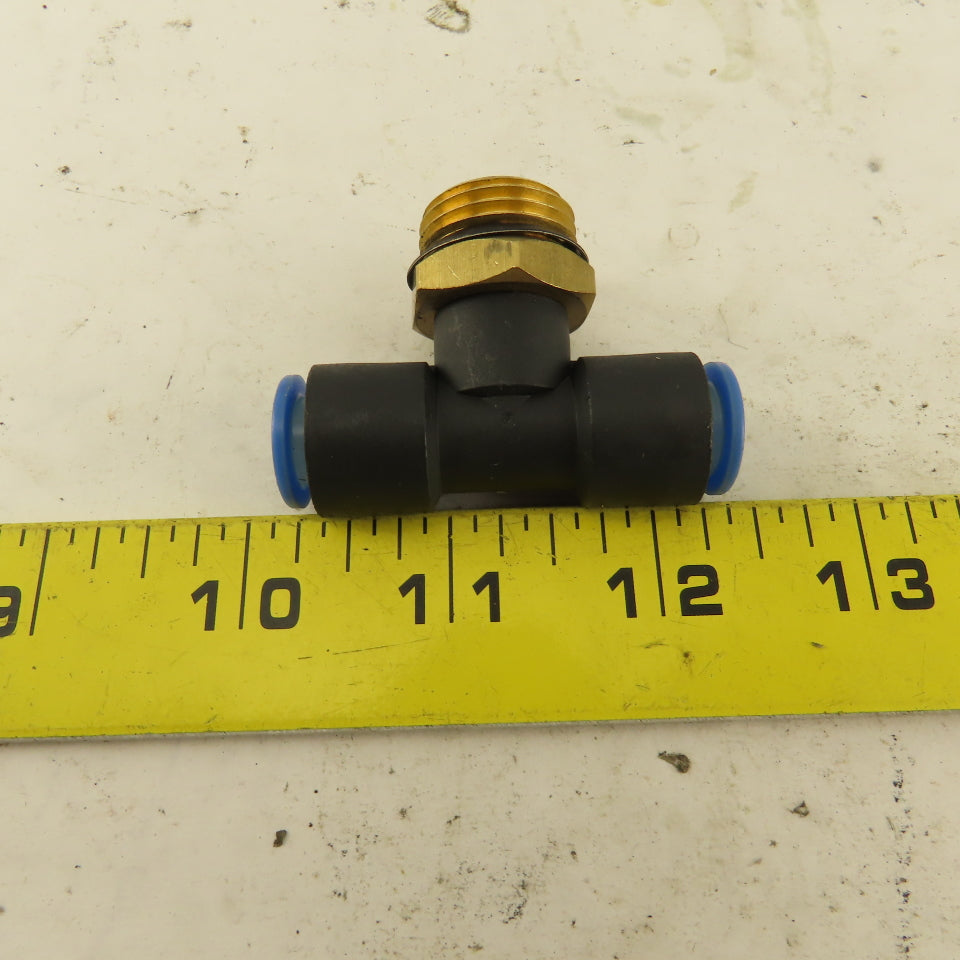 1/2NPT x 10mm x 10mm Tube Push To Connect Branch Tee Lot Of 4