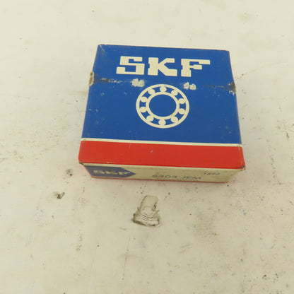 SKF 6303 JEM 30mm ID x 72mm OD Radial Deep Groove Ball Bearing