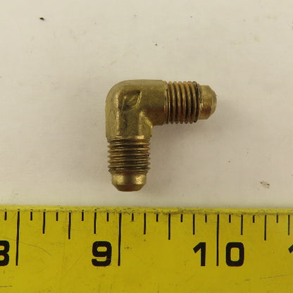 7/16-20 (-4) JIC Flare Brass 90-? Elbow Lot Of 3