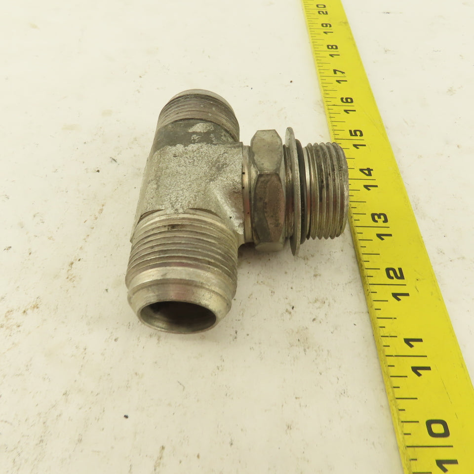 Parker 1-5/16-12 ORB x 1-5/16-12 JIC x 1-5/16-12 (-16) JIC Male Branch Tee