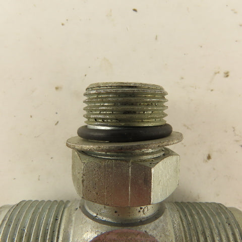 7/8-14 ORB x 7/8-14 (-10) x 7/8-14(-10) Male JIC Flare Branch Tee Lot Of 3