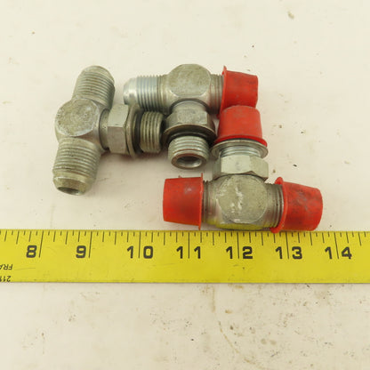 7/8-14 ORB x 7/8-14 (-10) x 7/8-14(-10) Male JIC Flare Branch Tee Lot Of 3