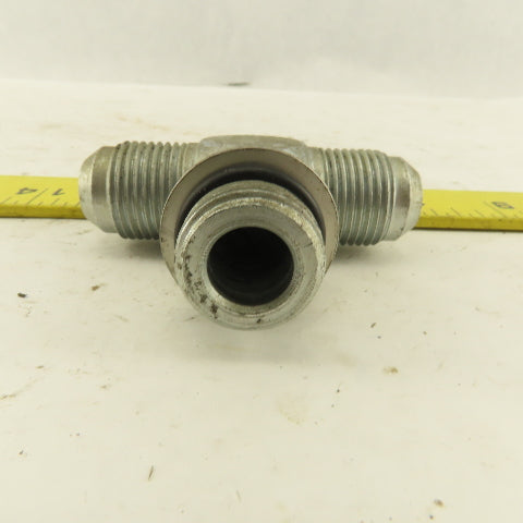 7/8-14 ORB x 7/8-14 (-10) x 7/8-14(-10) Male JIC Flare Branch Tee Lot Of 3