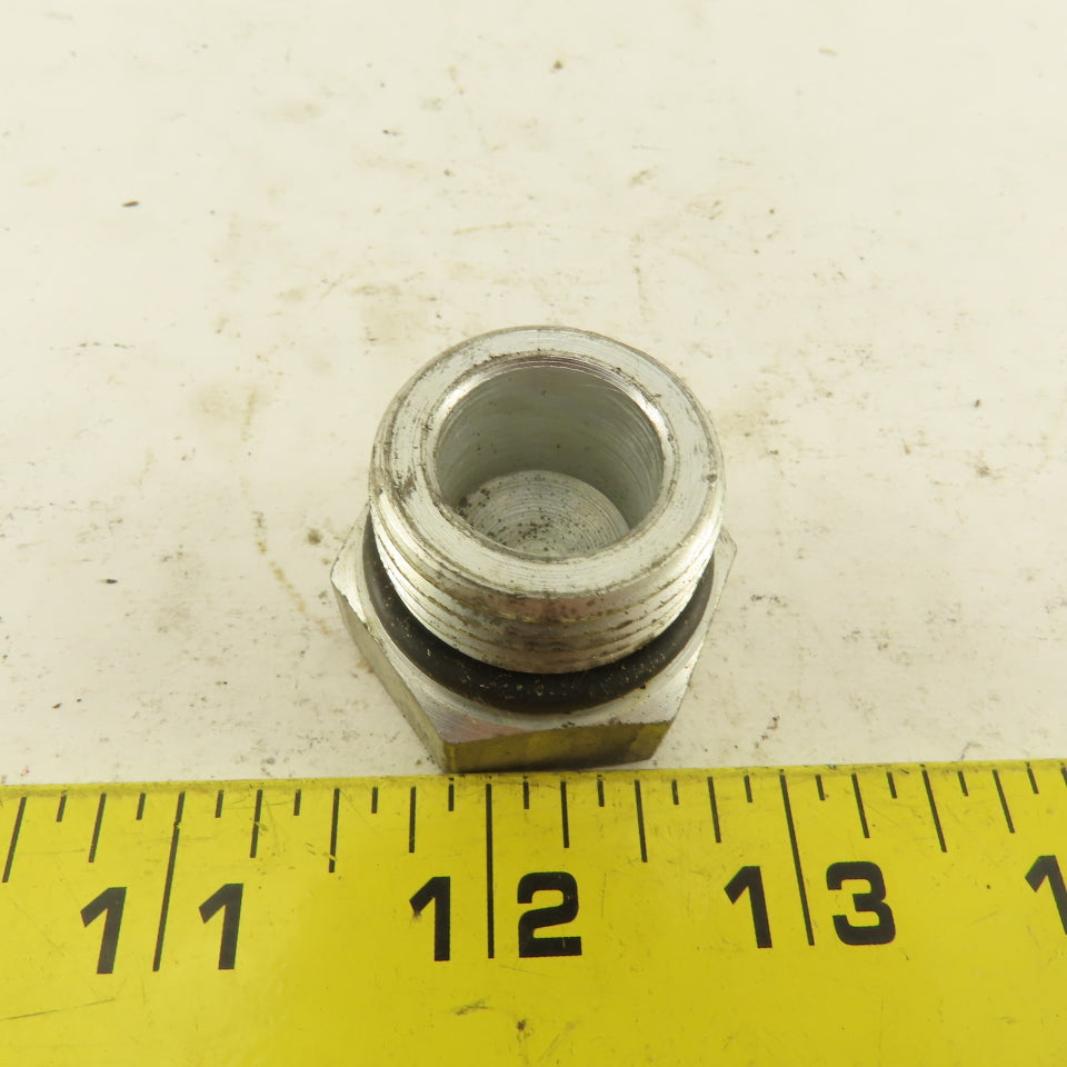 1-1/16-12 O-Ring Seat Hydraulic Steel Plug Lot Of 2
