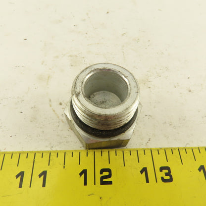 1-1/16-12 O-Ring Seat Hydraulic Steel Plug Lot Of 2