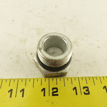 1-1/16-12 O-Ring Seat Hydraulic Steel Plug Lot Of 2