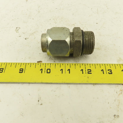 1-3/16-12 ORB x 1-3/16-12 (-14) JIC Male Straight Connector 3/4" Tube