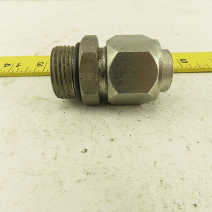 1-3/16-12 ORB x 1-3/16-12 (-14) JIC Male Straight Connector 3/4" Tube