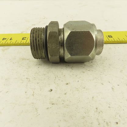 1-3/16-12 ORB x 1-3/16-12 (-14) JIC Male Straight Connector 3/4" Tube