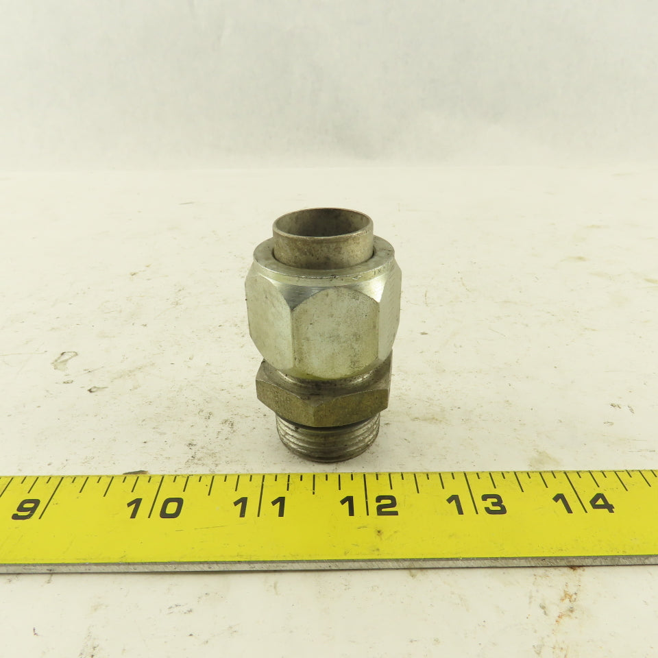 1-3/16-12 ORB x 1-3/16-12 (-14) JIC Male Straight Connector 3/4" Tube