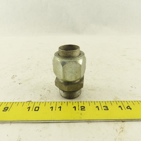 1-3/16-12 ORB x 1-3/16-12 (-14) JIC Male Straight Connector 3/4" Tube