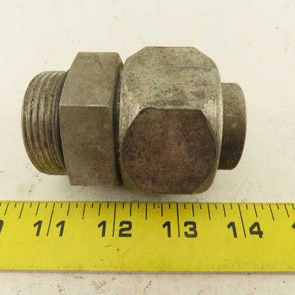 1-5/8-12 ORB x 1-5/8-12 (-20) JIC Male Flare Straight Connector 1" Tube Fitting