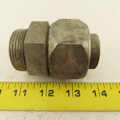 1-5/8-12 ORB x 1-5/8-12 (-20) JIC Male Flare Straight Connector 1" Tube Fitting