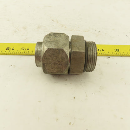 1-5/8-12 ORB x 1-5/8-12 (-20) JIC Male Flare Straight Connector 1" Tube Fitting