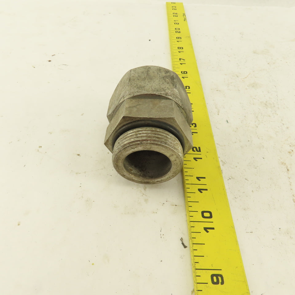 1-5/8-12 ORB x 1-5/8-12 (-20) JIC Male Flare Straight Connector 1" Tube Fitting