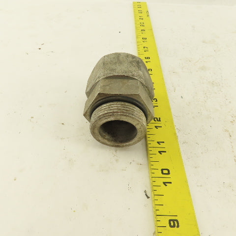 1-5/8-12 ORB x 1-5/8-12 (-20) JIC Male Flare Straight Connector 1" Tube Fitting