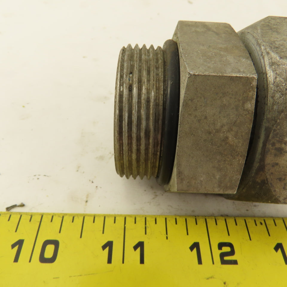 1-5/8-12 ORB x 1-5/8-12 (-20) JIC Male Flare Straight Connector 1" Tube Fitting