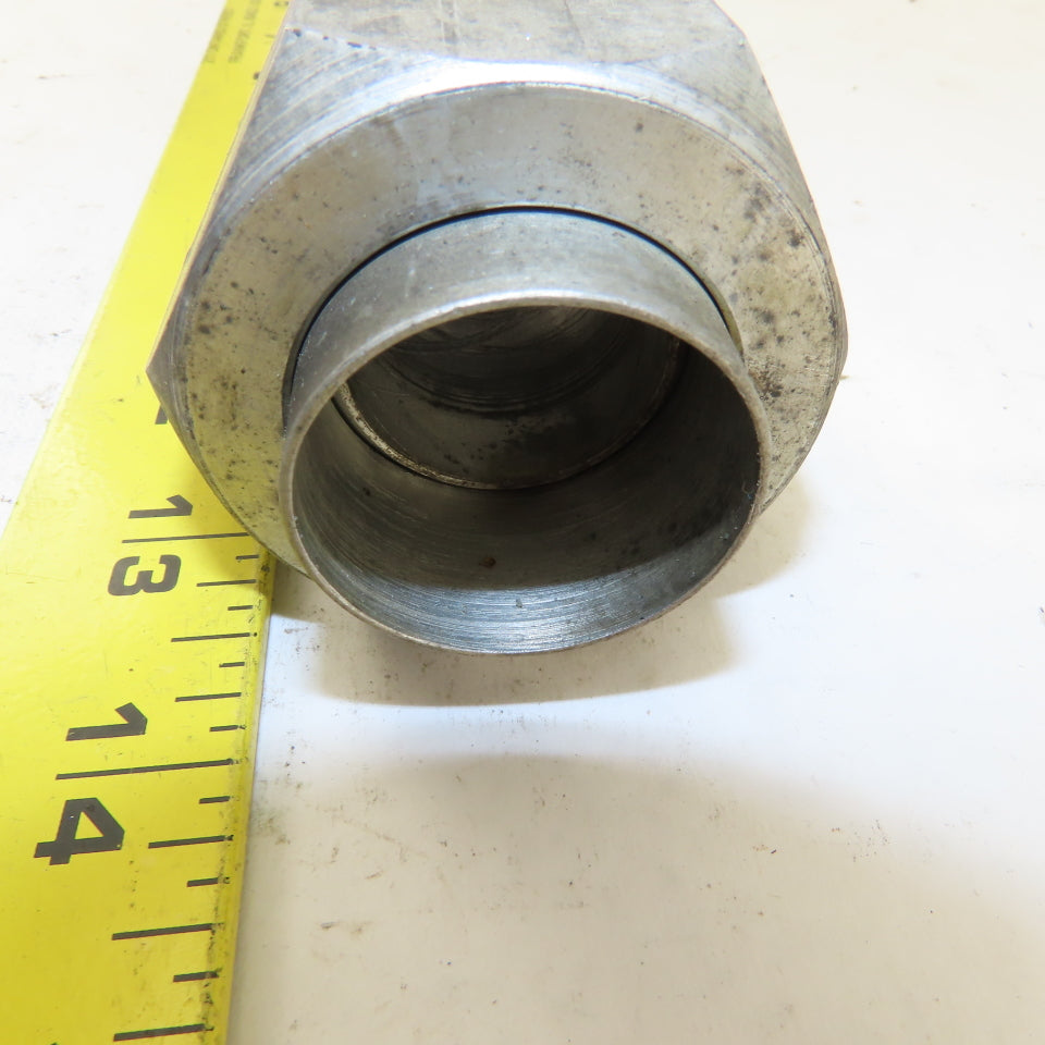 1-5/8-12 ORB x 1-5/8-12 (-20) JIC Male Flare Straight Connector 1" Tube Fitting