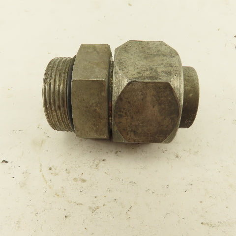 1-5/8-12 ORB x 1-5/8-12 (-20) JIC Male Flare Straight Connector 1" Tube Fitting