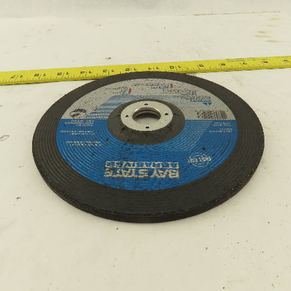 Bay State 242728 7" x 1/4" Thick Type 27 Grinding Wheel 7/8" Arbor Lot Of 8