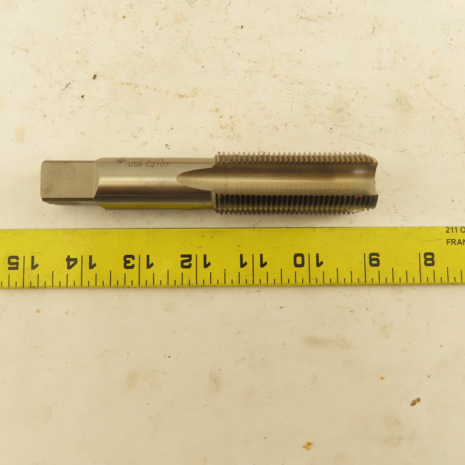 Cleveland C54973 1-1/8"-12 Bottoming Hand Tap 4 Flute Straight Flute HSS