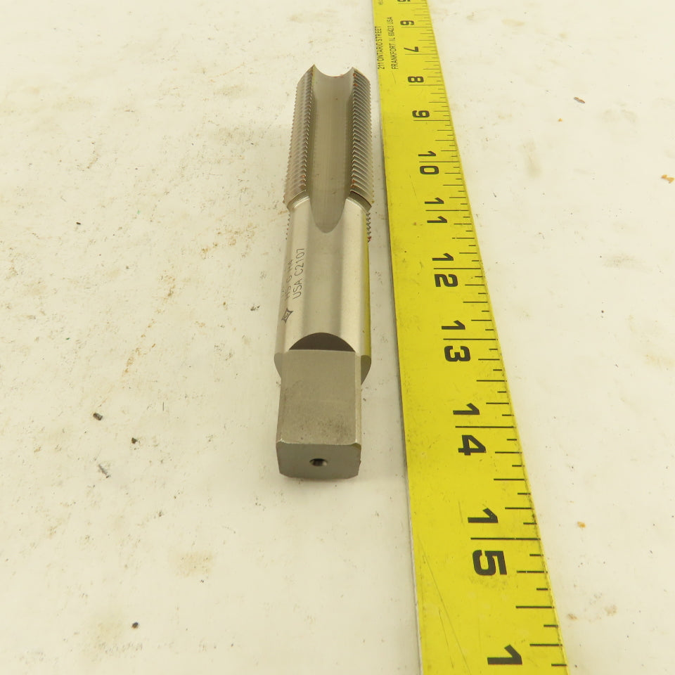 Cleveland C54973 1-1/8"-12 Bottoming Hand Tap 4 Flute Straight Flute HSS