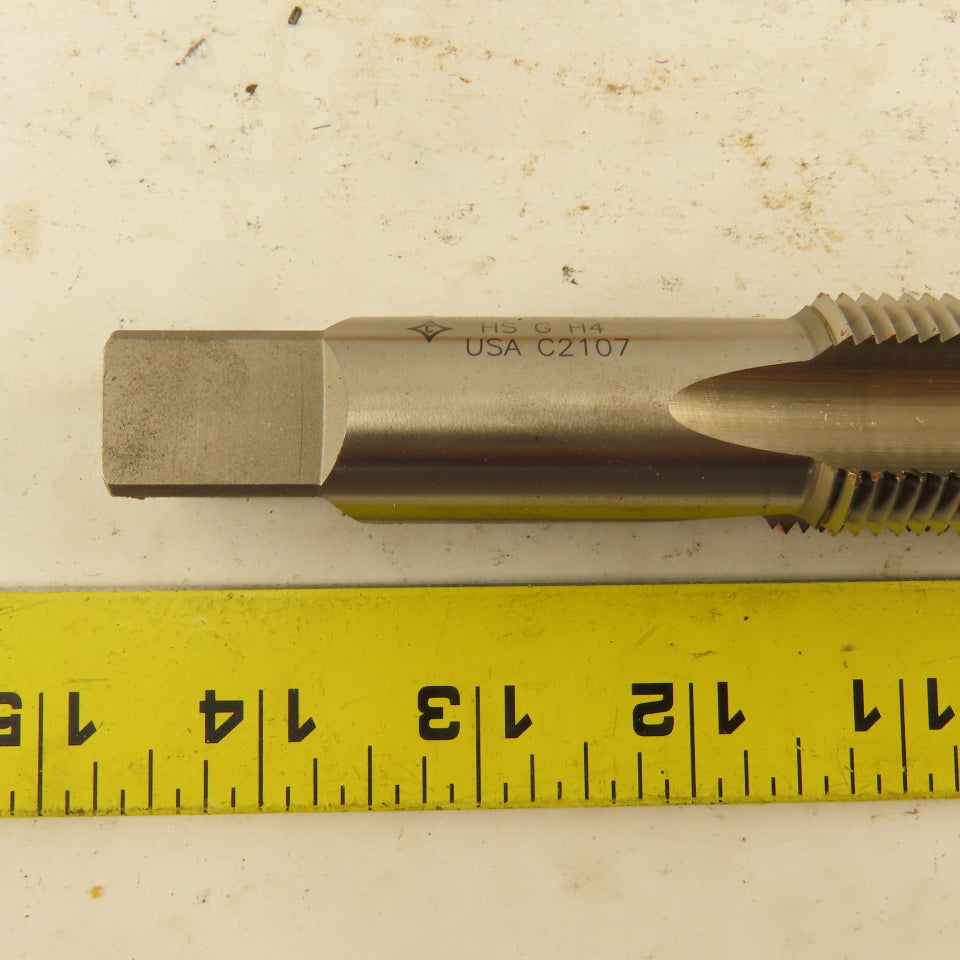 Cleveland C54973 1-1/8"-12 Bottoming Hand Tap 4 Flute Straight Flute HSS