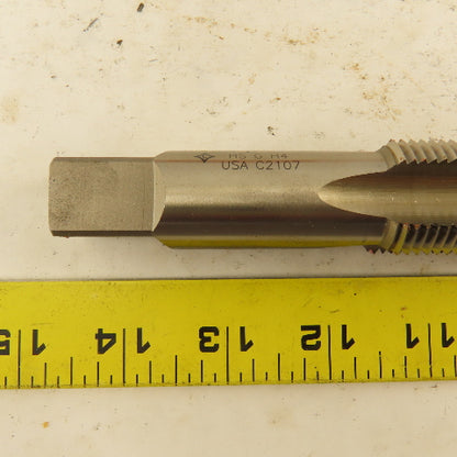 Cleveland C54973 1-1/8"-12 Bottoming Hand Tap 4 Flute Straight Flute HSS