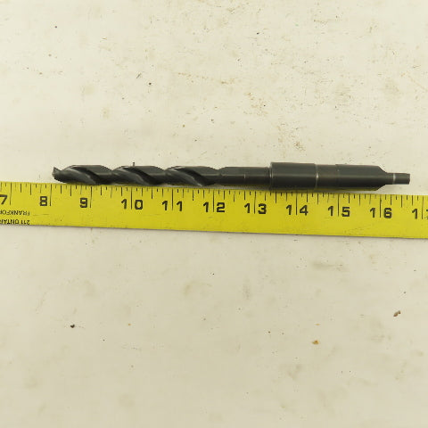 Precision Twist Drill 31/64" Dia. 2 Flute Twist Drill 2MT Taper 8-1/2" OAL