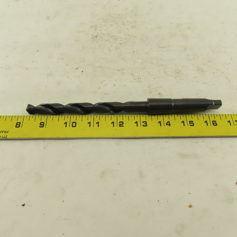 Precision Twist Drill 31/64" Dia. 2 Flute Twist Drill 2MT Taper 8-1/2" OAL