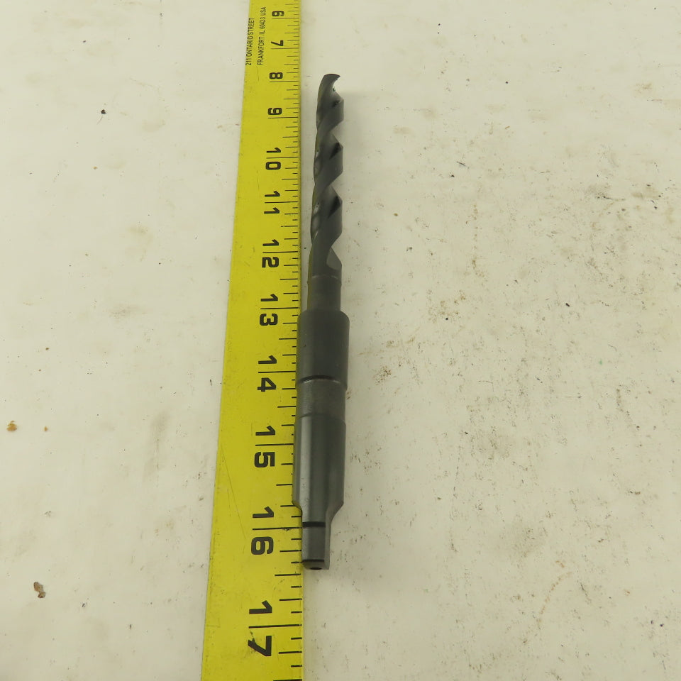 Precision Twist Drill 31/64" Dia. 2 Flute Twist Drill 2MT Taper 8-1/2" OAL
