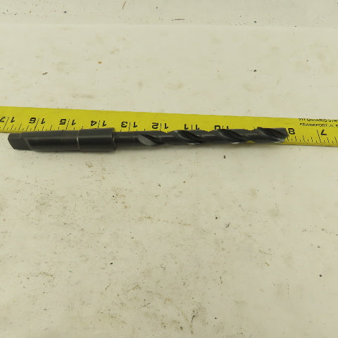 Precision Twist Drill 31/64" Dia. 2 Flute Twist Drill 2MT Taper 8-1/2" OAL