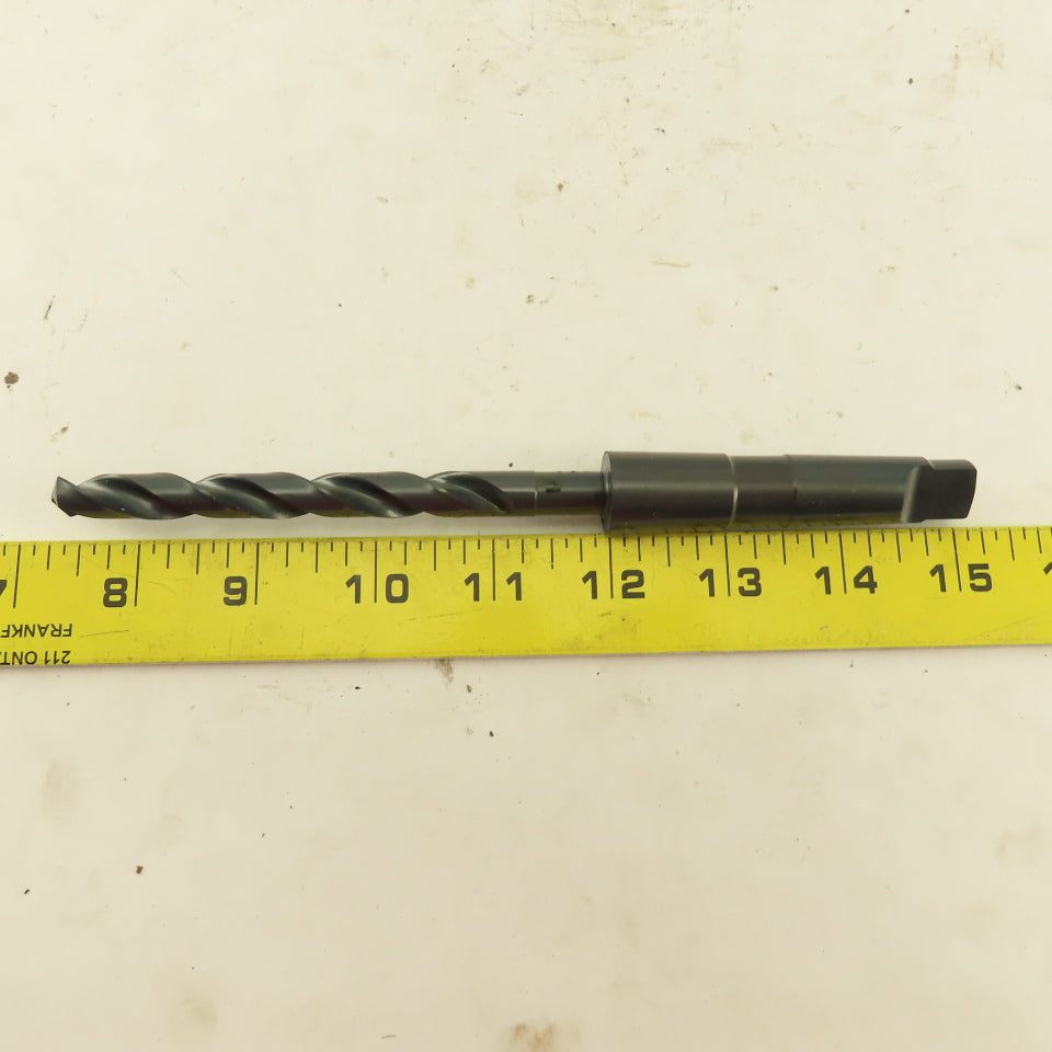 Precision Twist Drill 25/64" Dia. 2 Flute Twist Drill 2MT Taper HSS 7-5/8" OAL