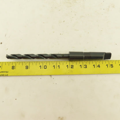 Precision Twist Drill 25/64" Dia. 2 Flute Twist Drill 2MT Taper HSS 7-5/8" OAL