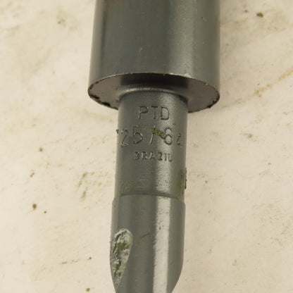 Precision Twist Drill 25/64" Dia. 2 Flute Twist Drill 2MT Taper HSS 7-5/8" OAL