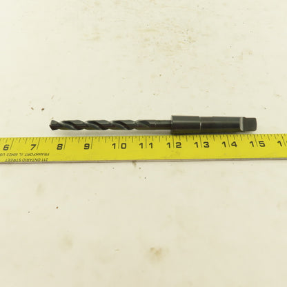 Precision Twist Drill 25/64" Dia. 2 Flute Twist Drill 2MT Taper HSS 7-5/8" OAL