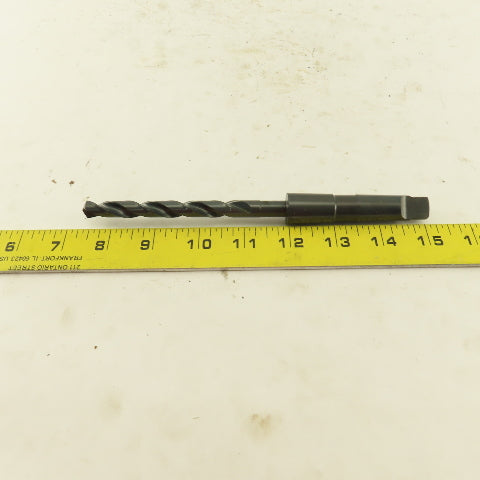 Precision Twist Drill 25/64" Dia. 2 Flute Twist Drill 2MT Taper HSS 7-5/8" OAL