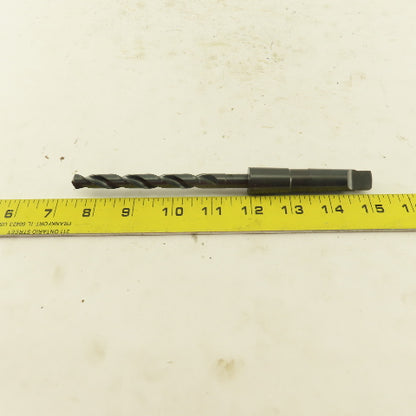 Precision Twist Drill 25/64" Dia. 2 Flute Twist Drill 2MT Taper HSS 7-5/8" OAL