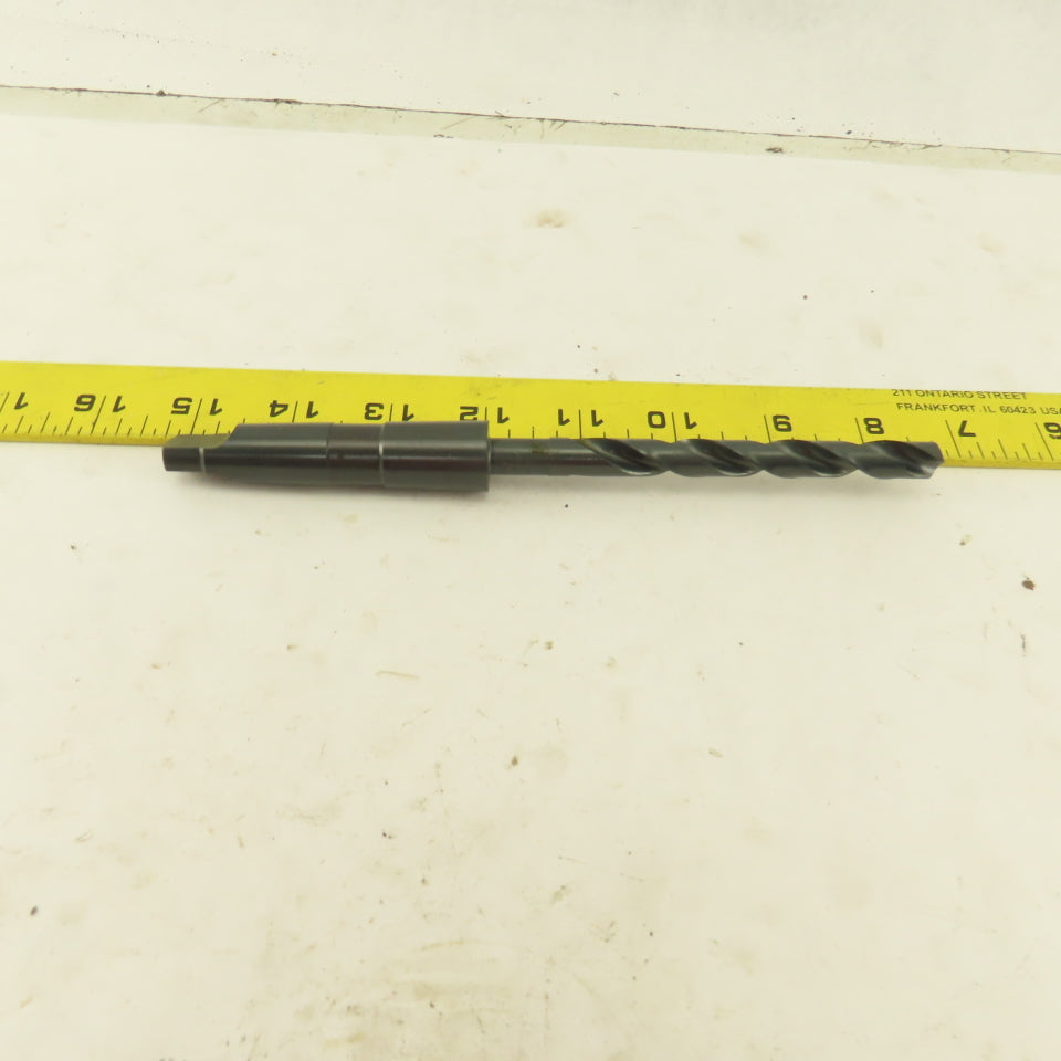 Precision Twist Drill 25/64" Dia. 2 Flute Twist Drill 2MT Taper HSS 7-5/8" OAL