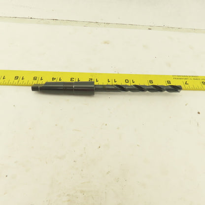 Precision Twist Drill 25/64" Dia. 2 Flute Twist Drill 2MT Taper HSS 7-5/8" OAL