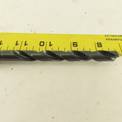Precision Twist Drill 25/64" Dia. 2 Flute Twist Drill 2MT Taper HSS 7-5/8" OAL