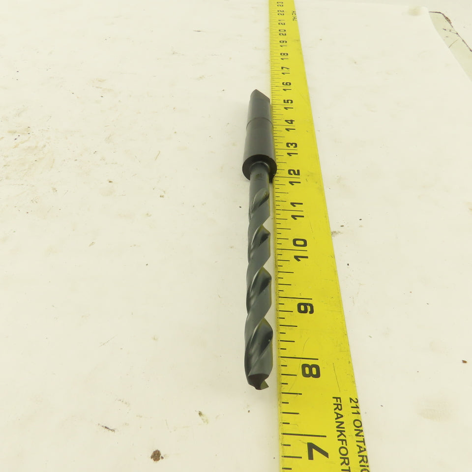 Precision Twist Drill 25/64" Dia. 2 Flute Twist Drill 2MT Taper HSS 7-5/8" OAL