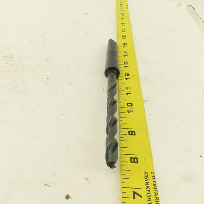 Precision Twist Drill 25/64" Dia. 2 Flute Twist Drill 2MT Taper HSS 7-5/8" OAL