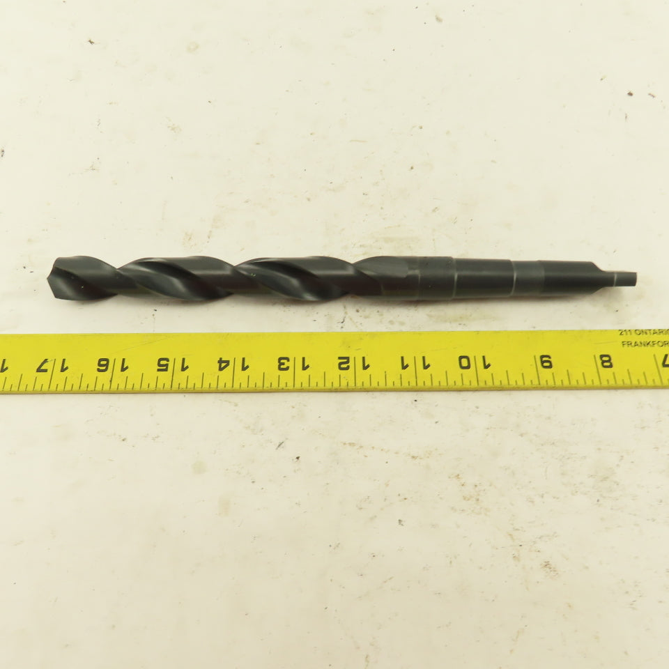 Precision Twist Drill 245-DR-225 25/32 Dia. Steam Oxide Drill 2MT Taper 10" OAL